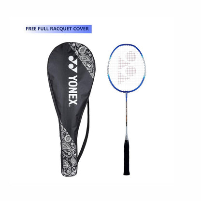 YONEX ZR 100 Light Aluminium Badminton Racquet with Full Cover (Black/Red) - Set of 2