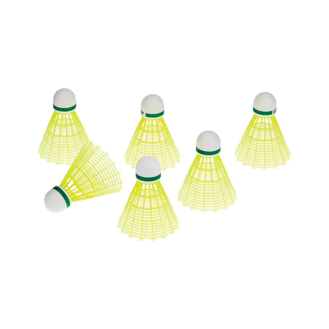 Yonex Mavis 200i Nylon Shuttle Cock, Pack of 6 (Yellow)