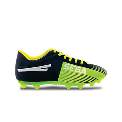 VINU -Sega New Glaze Black & Green Football Indore/Flat/Shoes