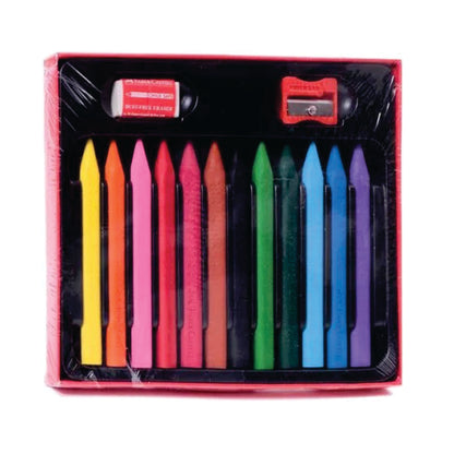 Faber-Castell Erasable Plastic Crayons Grip