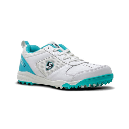 SG Fusion Cricket Shoes, Teal/White