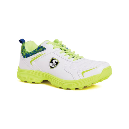 SG Mens Bouncer 2.0 White/Royal Blue/Lime Cricket Shoe