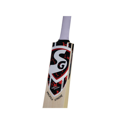 SG Profile Xtreme Cricket Bat - Traditionally Shaped English Willow for Leather Ball | Handcrafted from Finest Grade VB English Willow