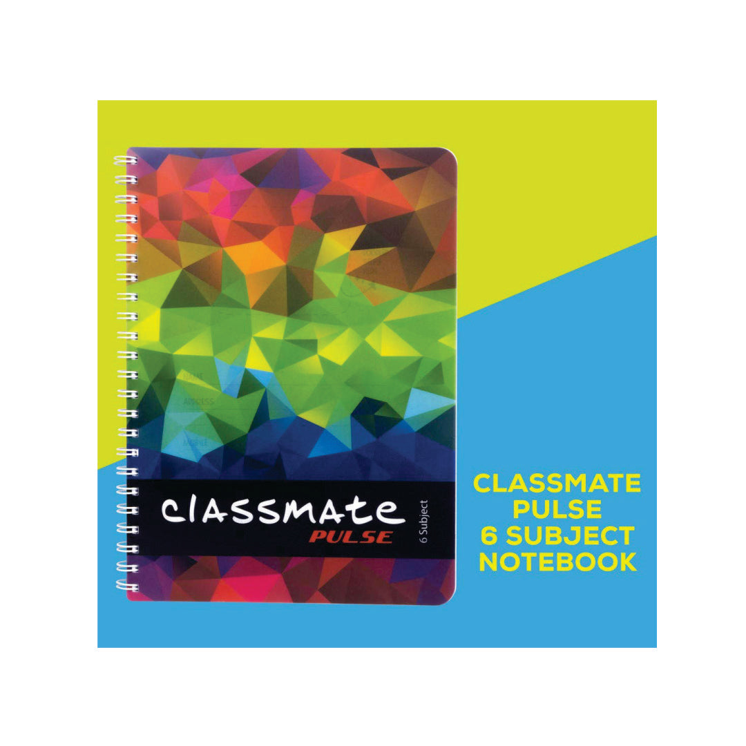 Classmate Single Line Spiral Notebook (Assorted, 302 Pages)