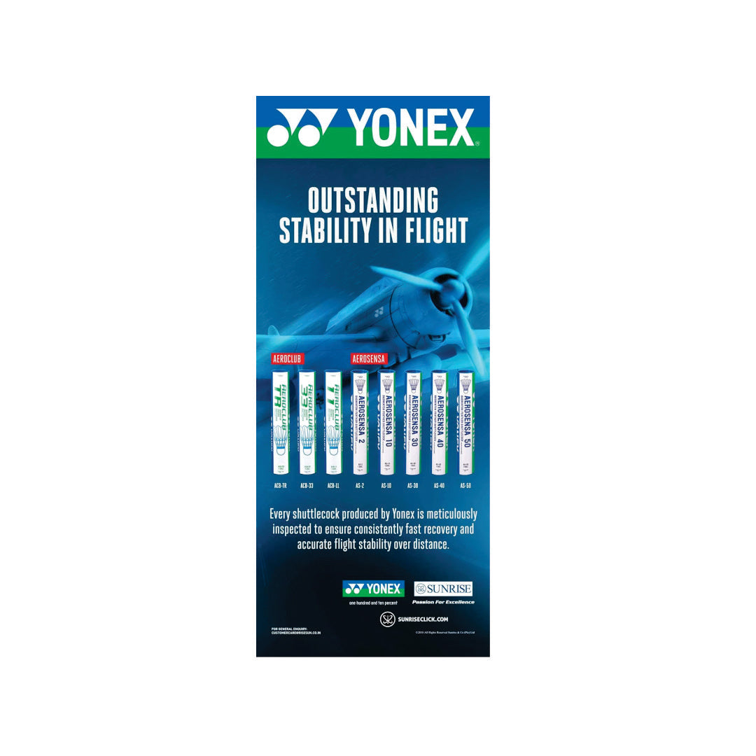 YONEX ACB TR Badminton Feather Shuttlecock (White)