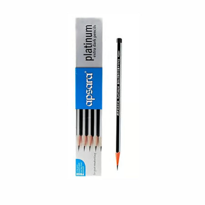 Apsara Platinum Pencil (Silver & Black)