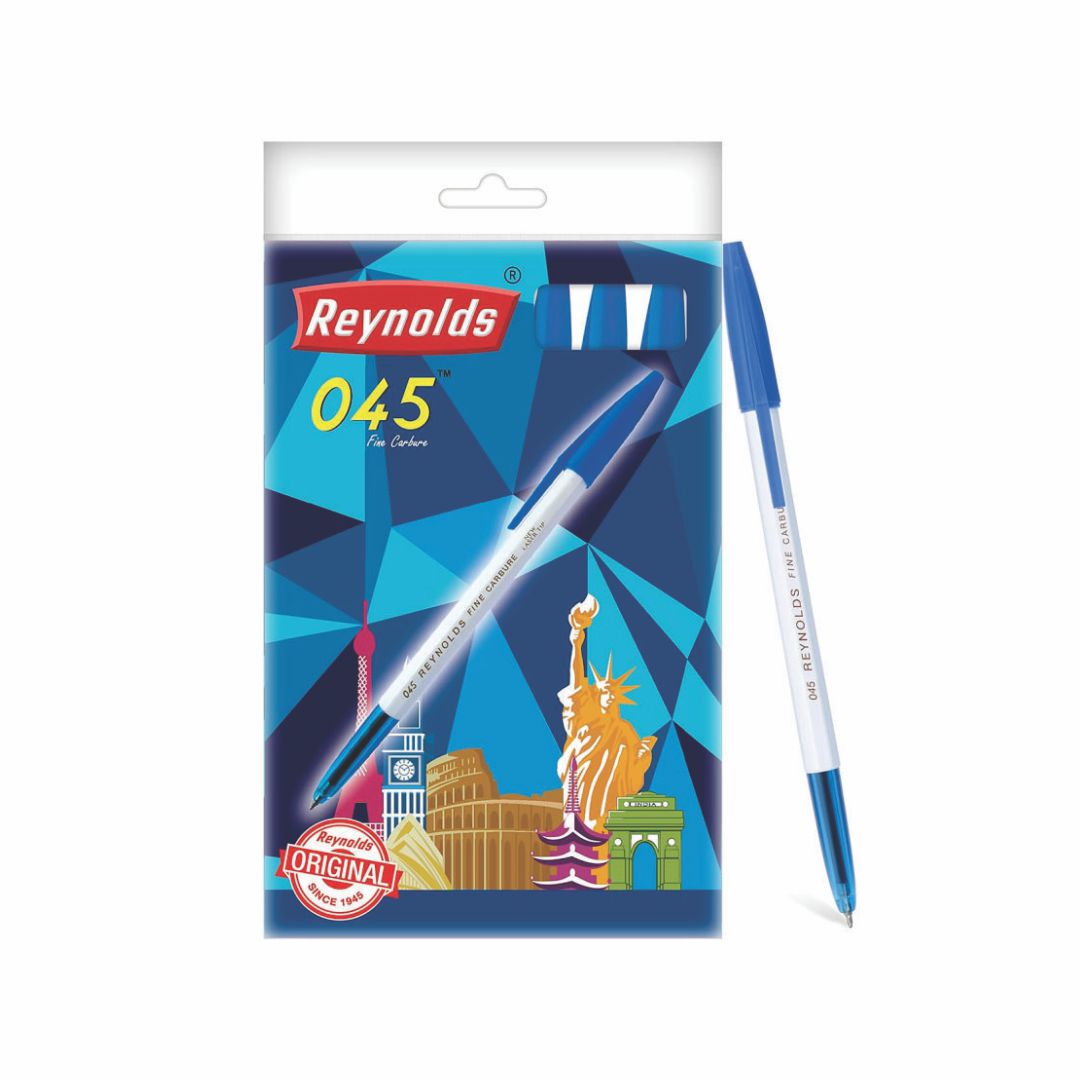 Reynolds 045 Ball Pen (Blue) - Pack of 10