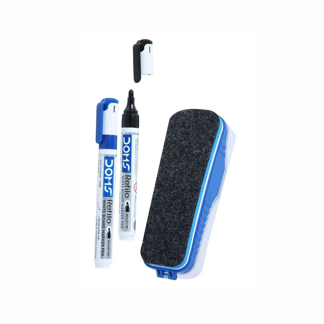 Doms White Board Duster & Marker