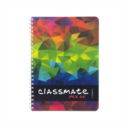 Classmate Single Line Spiral Notebook (Assorted, 302 Pages)