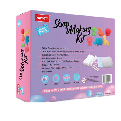 Handycrafts - Soap Making Kit , Make 6 Different soap Shapes , 5 Years + ,Art and Craft kit