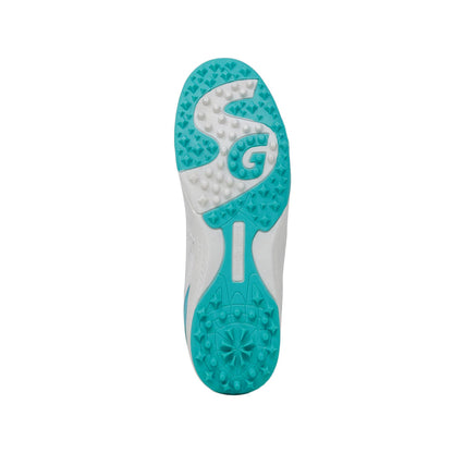 SG Fusion Cricket Shoes, Teal/White