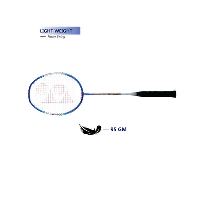 YONEX ZR 100 Light Aluminium Badminton Racquet with Full Cover (Black/Red) - Set of 2