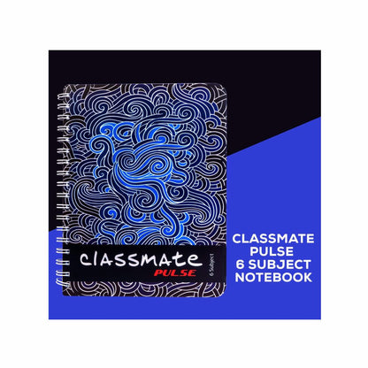 Classmate Unruled Spiral Notebook (24 x 18 cm, Assorted, 302 Pages)