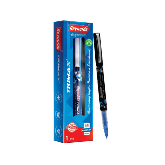 Trimax 0.5 mm Tip Blue Roller Pen