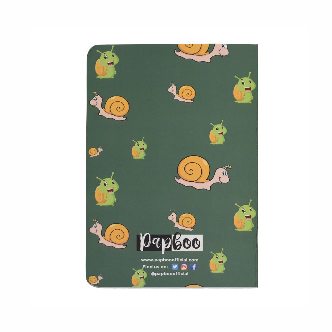 Papboo unruled cute creatures handy Notebook Set (A5 ,Assorted,4x60 Pages)