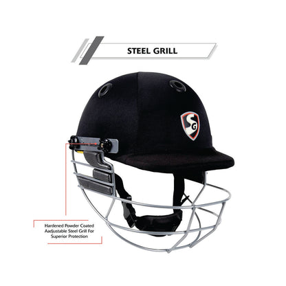 Cricket Helmet SG Blazetech (Black, Small)