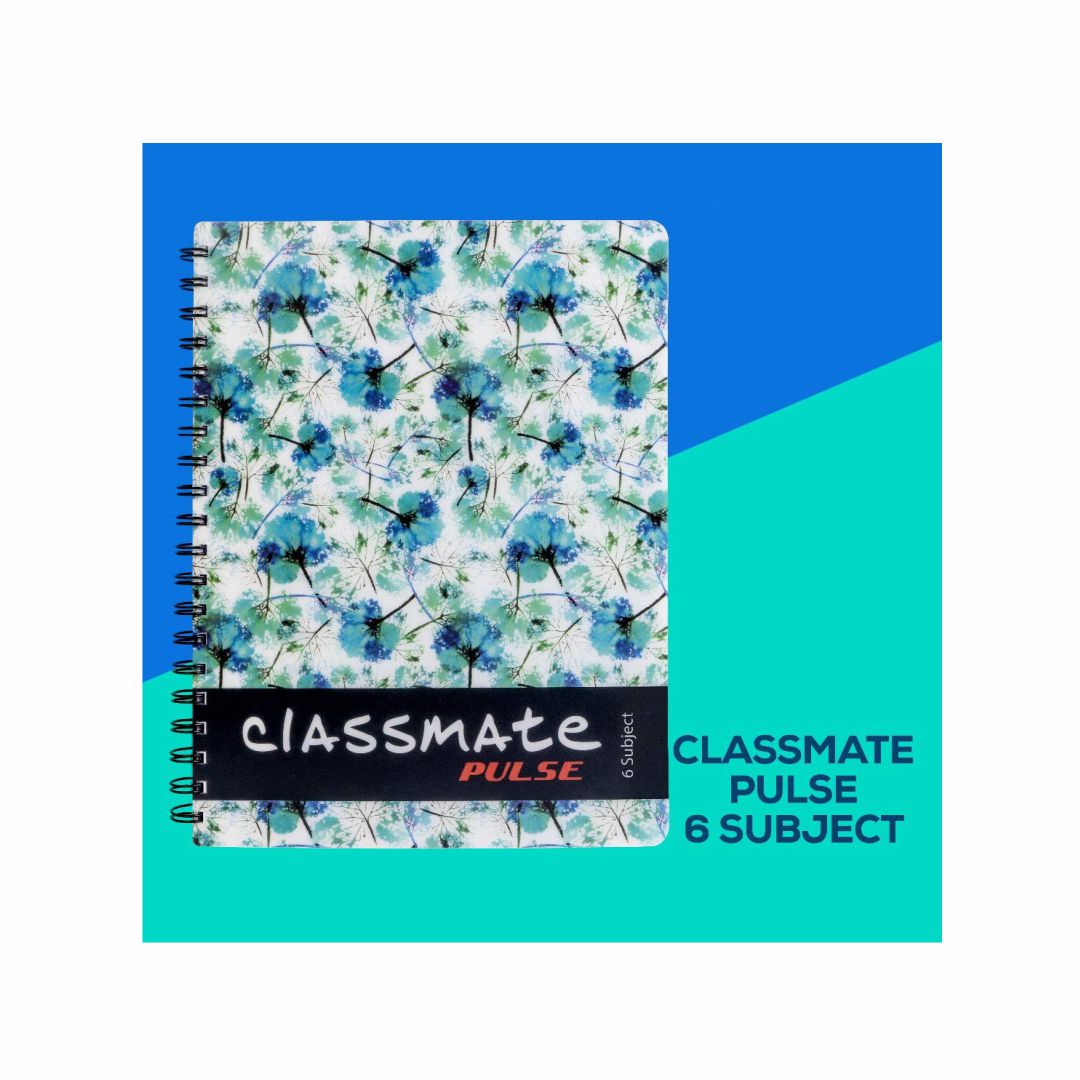 Classmate Single Line Spiral Notebook (Assorted, 302 Pages)