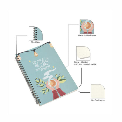 Papboo unruled Do More Handy Notebook Set (A5 120Pages)