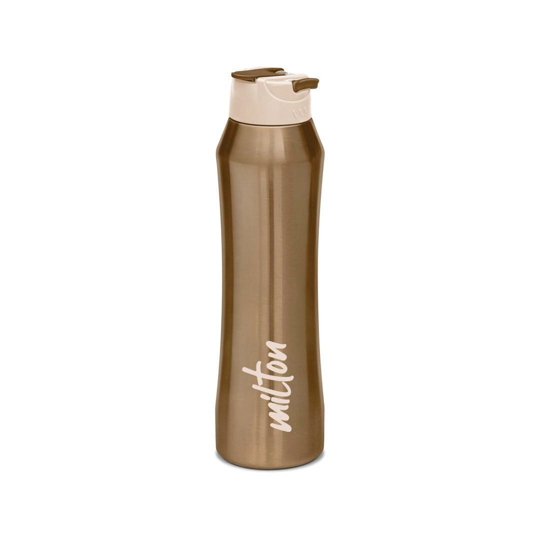 Milton Stark 900 Thermosteel 24 Hours Hot or Cold Water Bottle, 790 ml, Brown