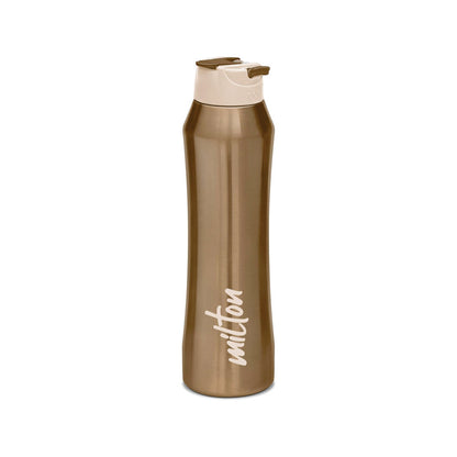 Milton Stark 900 Thermosteel 24 Hours Hot or Cold Water Bottle, 790 ml, Brown