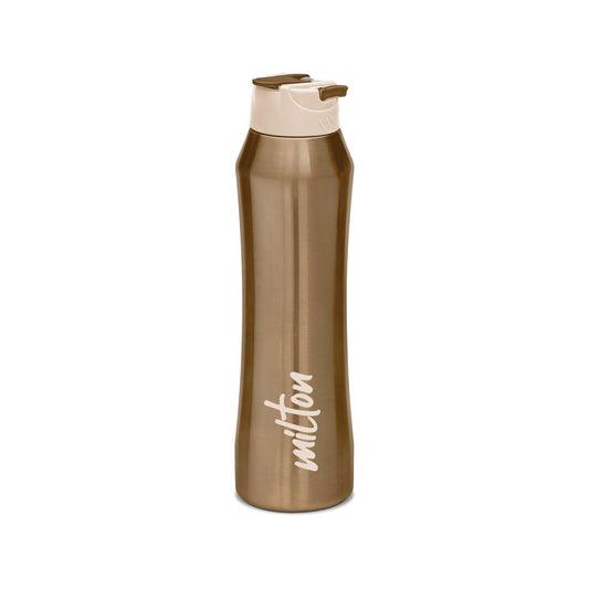 Milton Stark 900 Thermosteel 24 Hours Hot or Cold Water Bottle, 790 ml, Brown