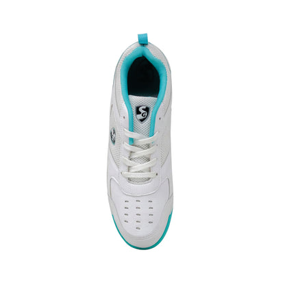 SG Fusion Cricket Shoes, Teal/White