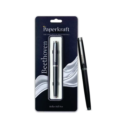 Paperkraft betthoven Blue Roller Ball Pen(Matte black)