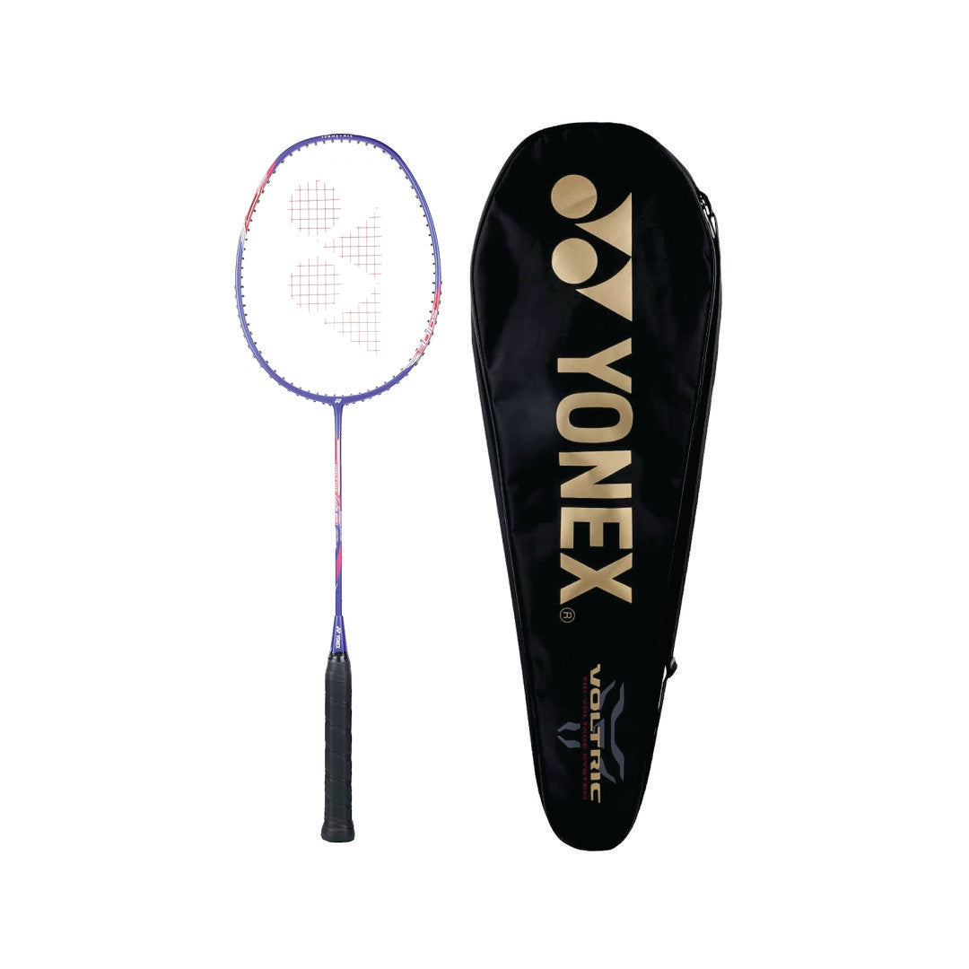 YONEX Voltric Lite 25i Graphite Strung Badminton Racket with Full Racket Cover (Blue) | for Intermediate Players | 77 Grams | Maximum String Tension - 30lbs