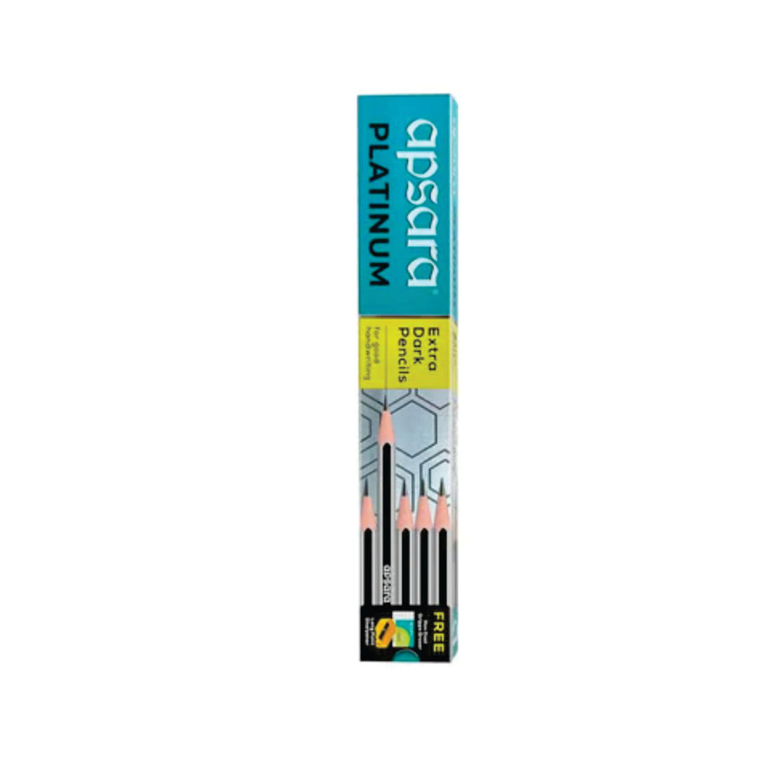 Apsara Platinum Pencil (Silver & Black)