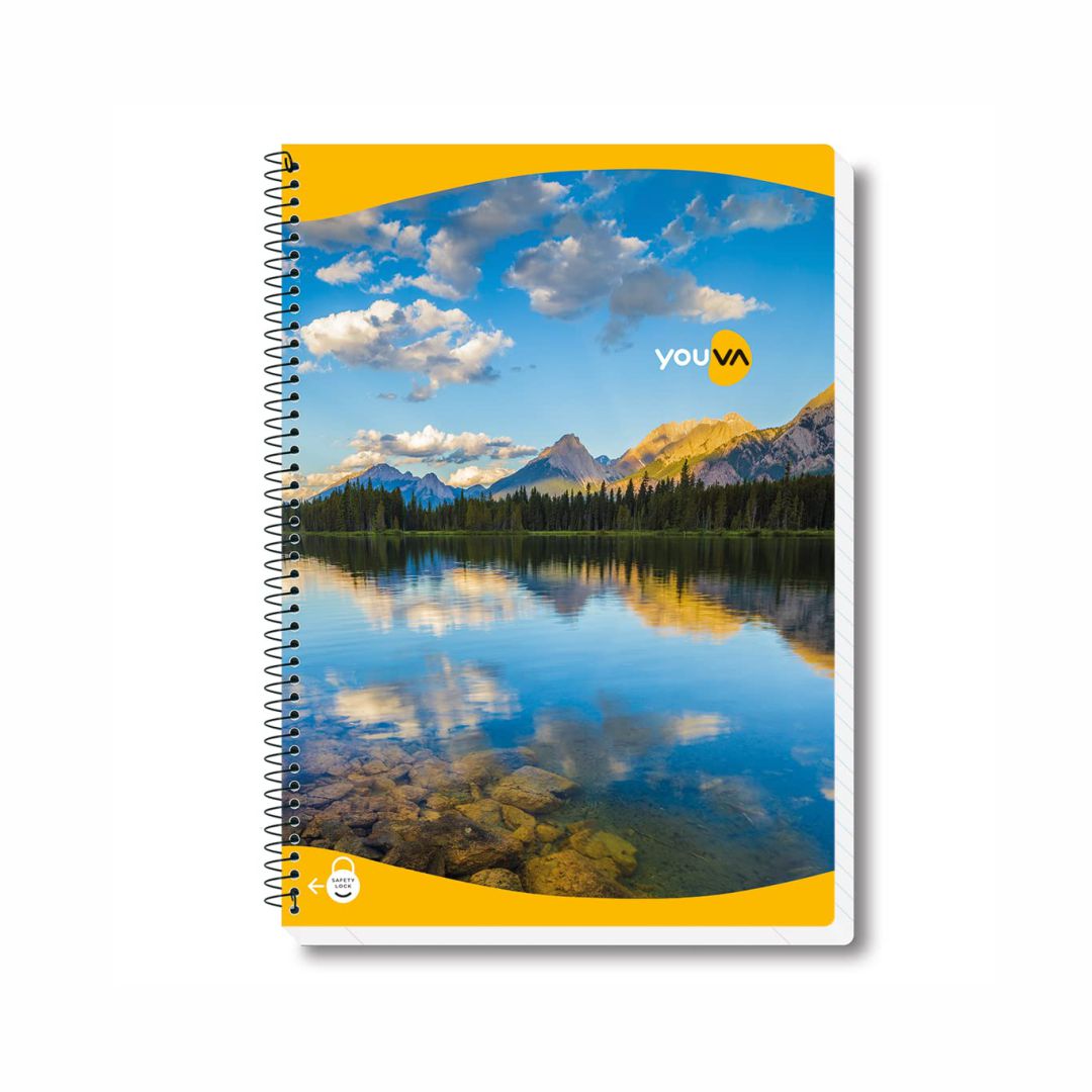 Navneet Youva Spiral Bound Notebook (A4, Assorted, 300 Pages)