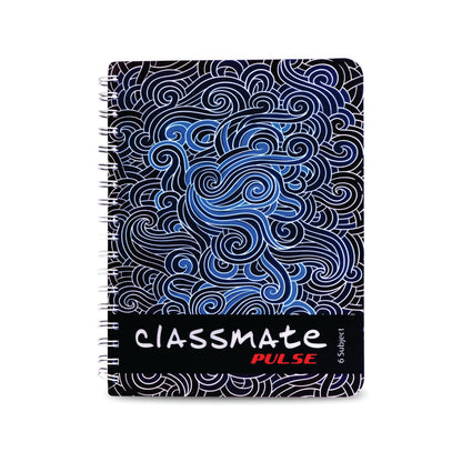 Classmate Unruled Spiral Notebook (24 x 18 cm, Assorted, 302 Pages)