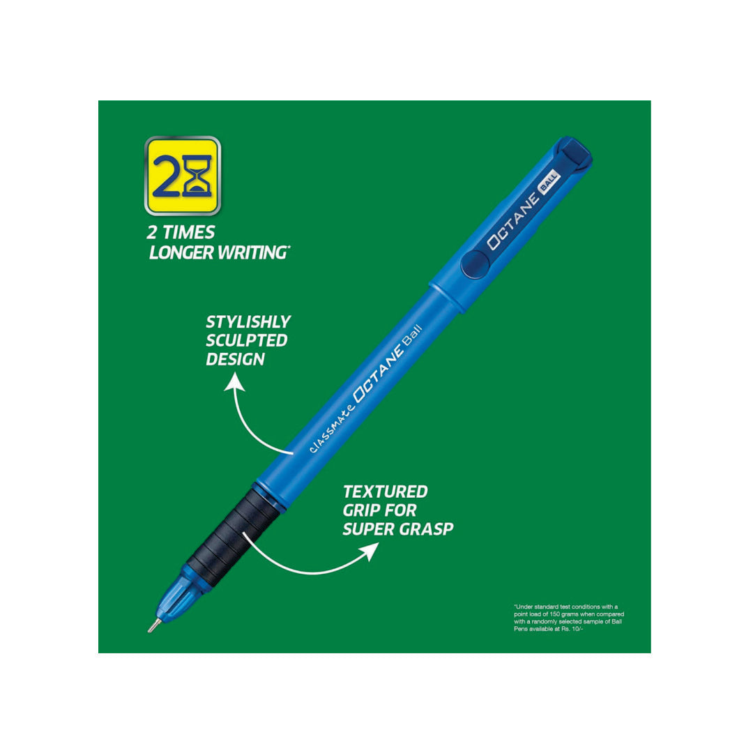 Classmate Octane Ball Pen - Pack of 5 (Blue)