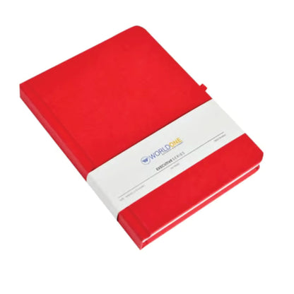 Worldone Flexi Diary (Red, 224 Pages)