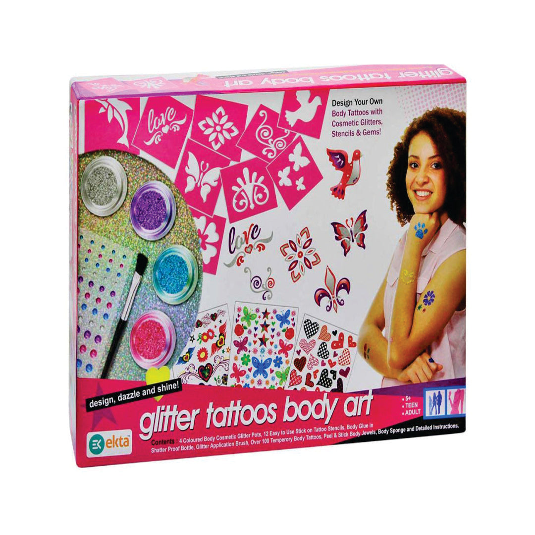 Ekta Glitter Tattoos Body Art Kit (5+ years)