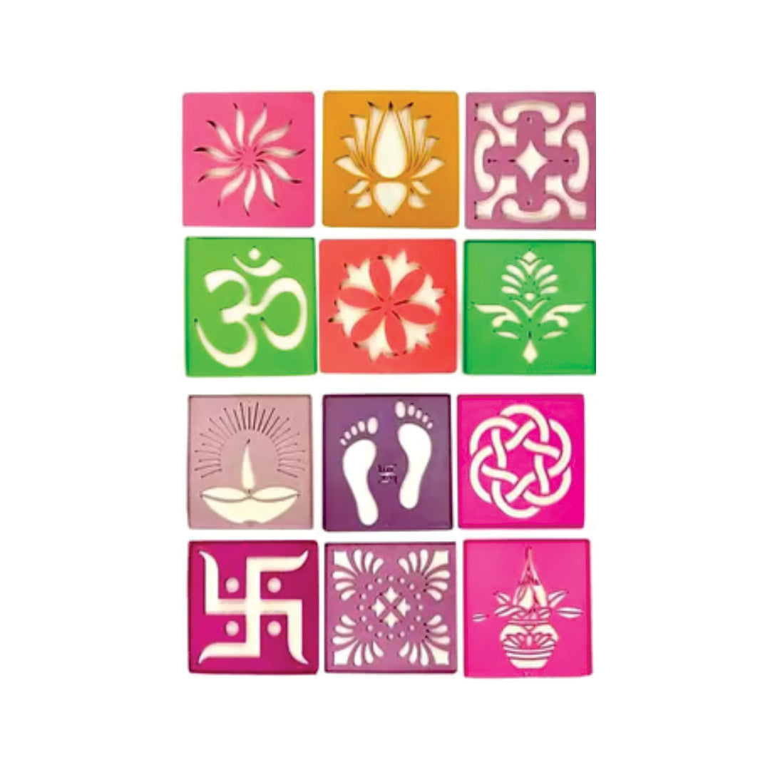 Rangoli Stencil Set (Assorted) - Shubh Sanskaar