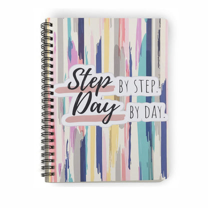 Papboo Handy step by step  spiral wiro Notebook Set (A5, Assorted, 120pages)