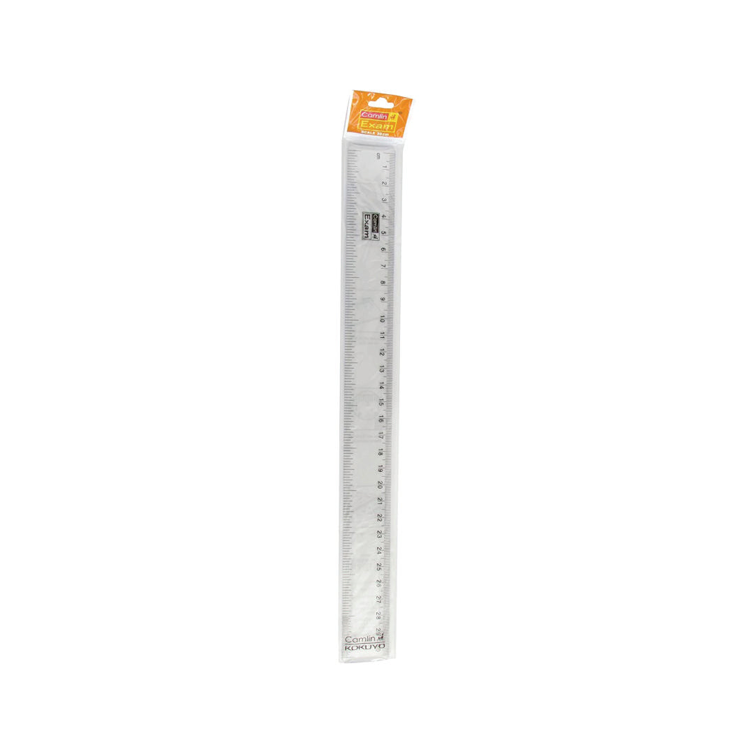 Camlin Plastic Scale - Pack of 3 (Transparent)