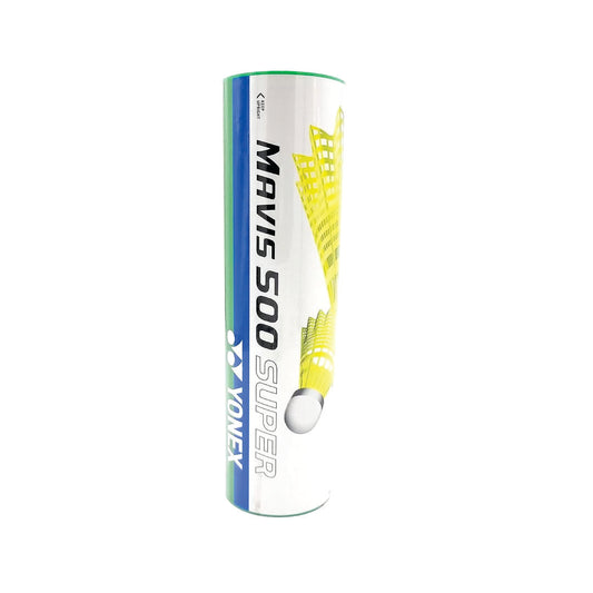 YONEX Mavis 500 Super Nylon Shuttlecock Made in Japan - Pack of 6 (Yellow)