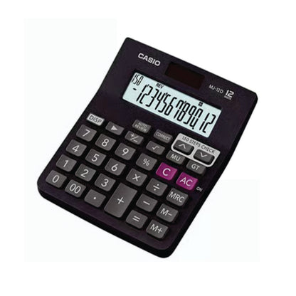 Casio MJ-12D 150 Steps Check and Correct Calculator (Black)