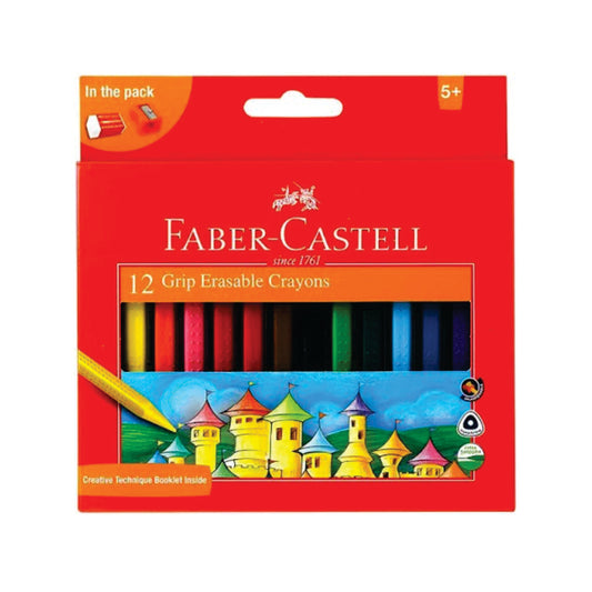 Faber-Castell Erasable Plastic Crayons Grip