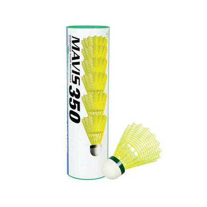 Yonex Mavis 350 Green Cap Nylon Shuttlecock (Yellow)