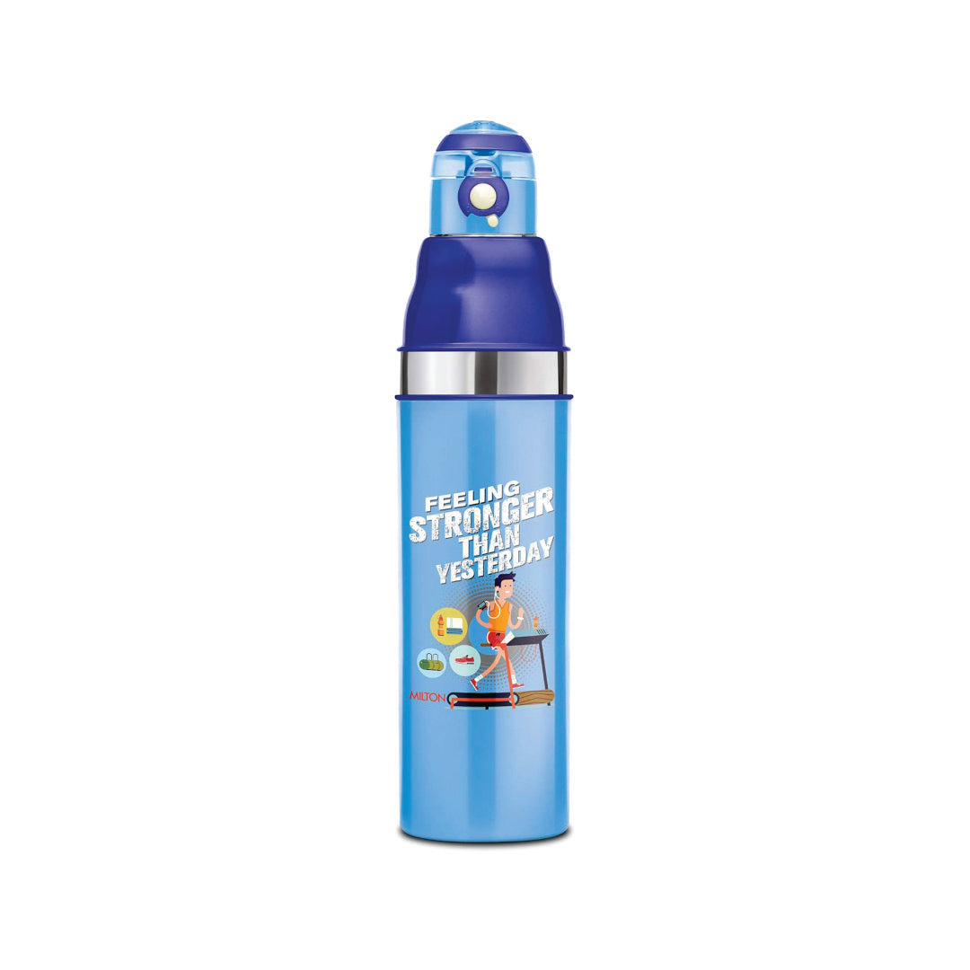 MILTON Kool Stunner 1000 Insulated Inner Steel Water Bottle for Kids, 810 ml, Blue