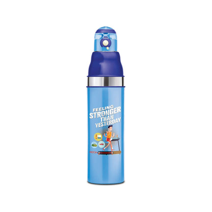 MILTON Kool Stunner 1000 Insulated Inner Steel Water Bottle for Kids, 810 ml, Blue