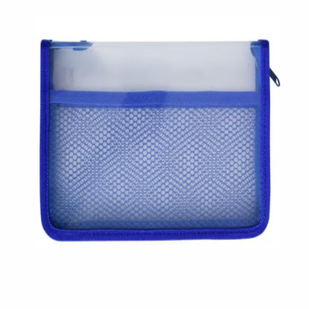 Worldone PP Pencil Pouch Transparent (Blue)