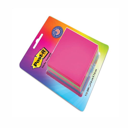 Post It Cube Sticky Notes (4 colours, 200 sheets)